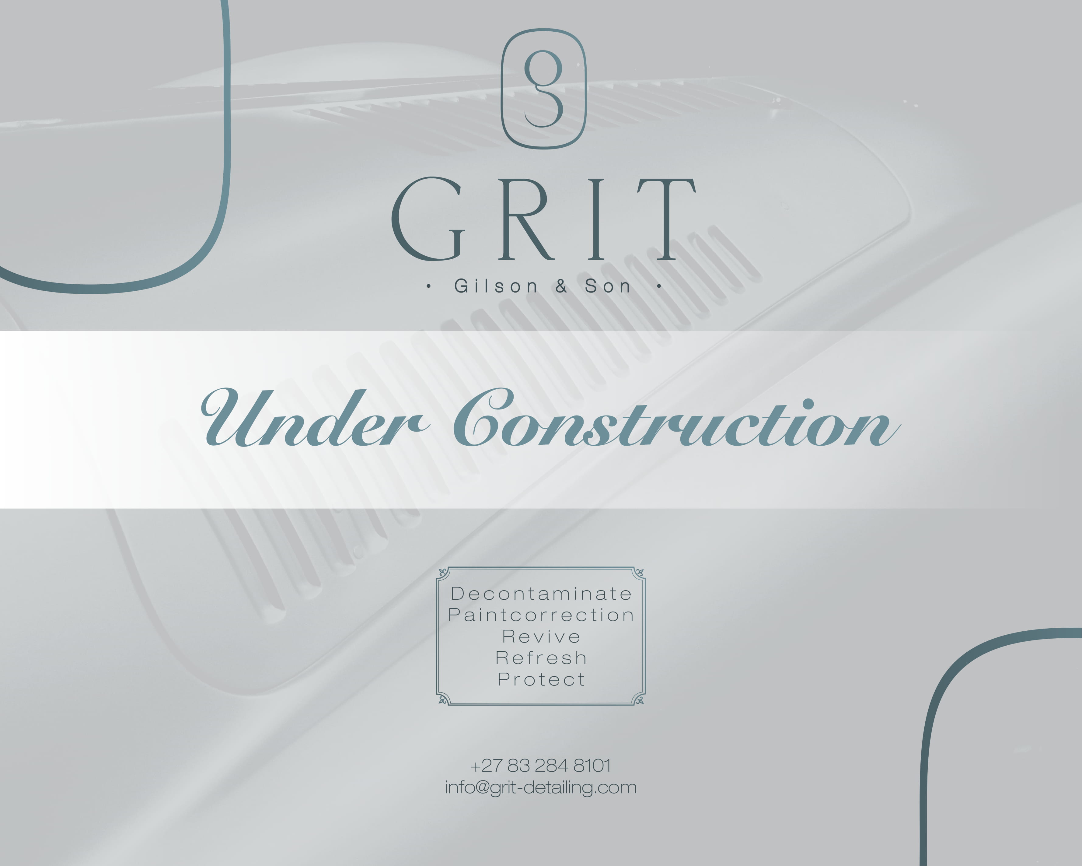 This website is still under construction. Contact us on info@grit-detailing.com